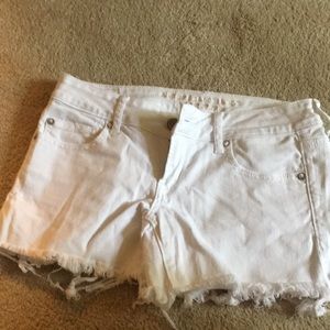 American Eagle stretch white jean short - 4